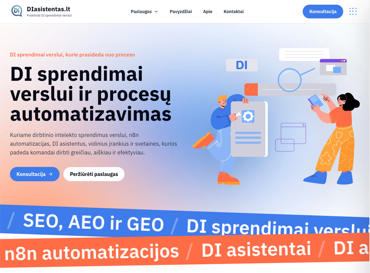 diasistentas.lt projekto nuotrauka